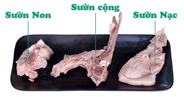 các loại xương sườn heo, hủ tiếu quốc bà rịa vũng tàu